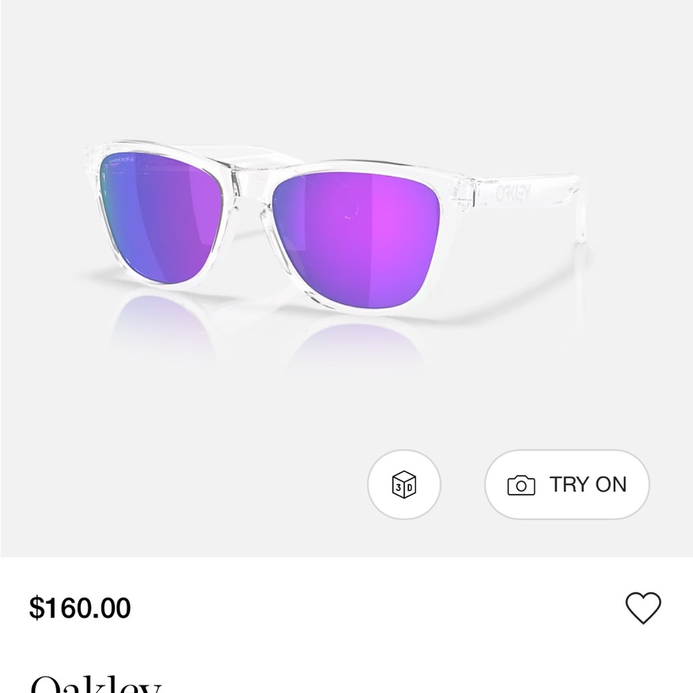 Oakley Frogskins Kids Sunglasses with Violet Lenses - Picture 3 of 3